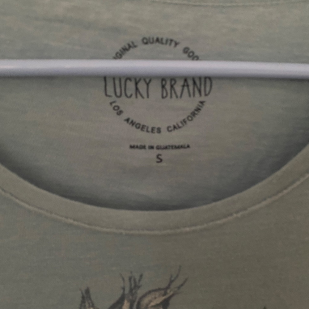 NWT Lucky Brand Graphic Floral Shirt Sz. Small - Picture 2 of 4